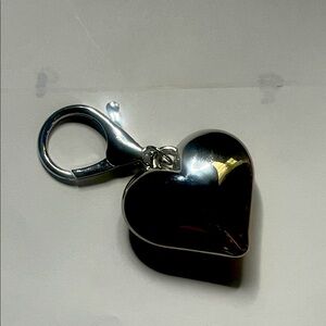 Silver Heart Keychain / Bag Charm NWT